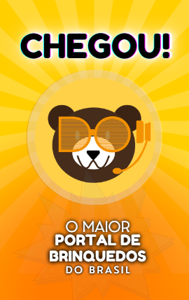 Banner de anúncio com uma figura de um urso