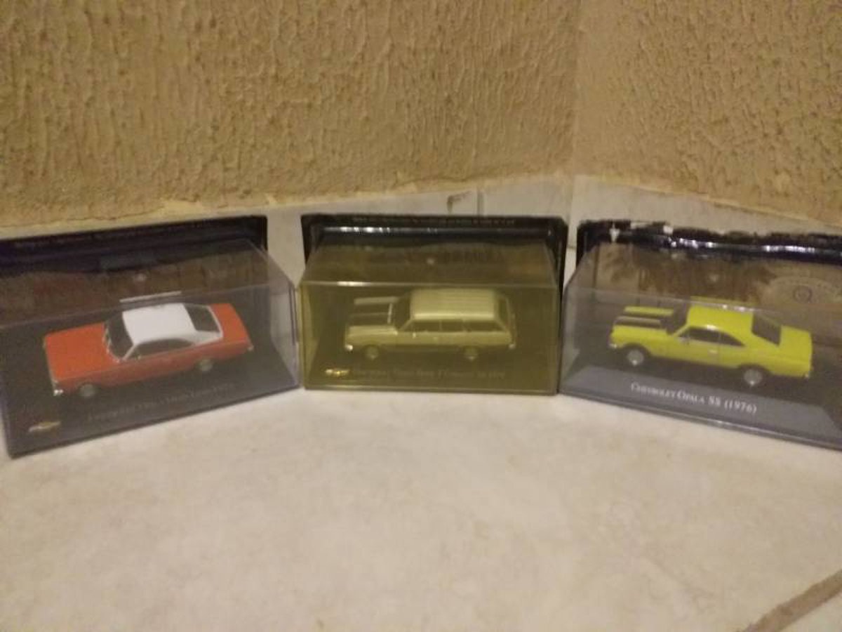 03 Miniaturas de Chevrolet Opala, Escala 1:43 Editora Salvat, LACRADO