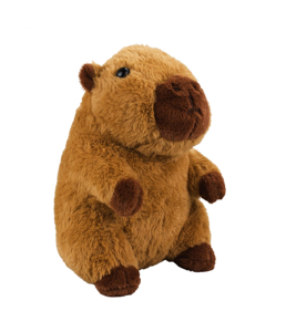 Capivara Marrom Escuro Sentada 23cm - Pelúcia Fofy Toys