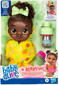 Boneca Baby Alive Bebê Shampoo - Berry Boo - Bolhas Mágicas - 28 cm