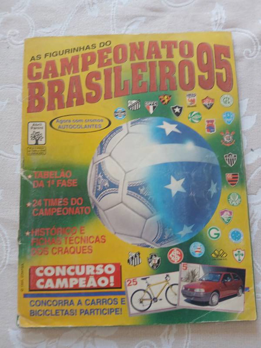 Album de figurinha de futebol - campeonato brasileiro 1995