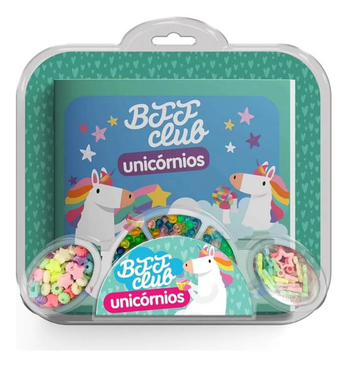 BFF CLUB - UNICORNIOS - kit para ler e montar