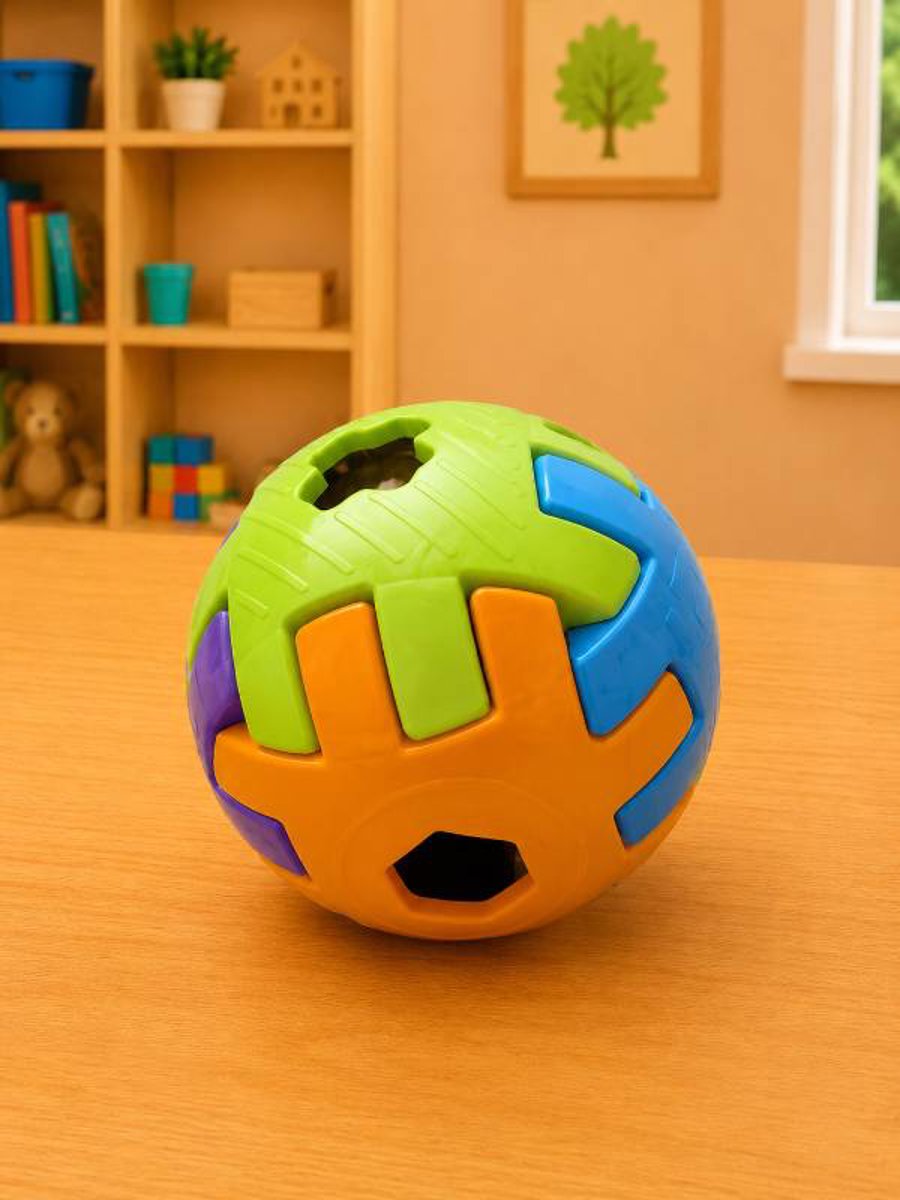 Bola de encaixe educativa colorida - para bebês