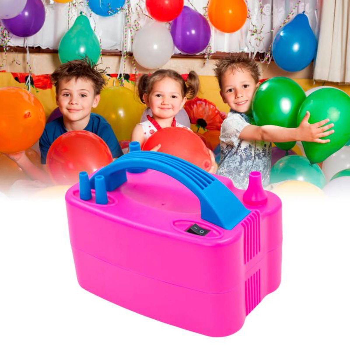 Bomba Compressor Inflador Eletrico Encher Balão Bexigas Voltagem:110V