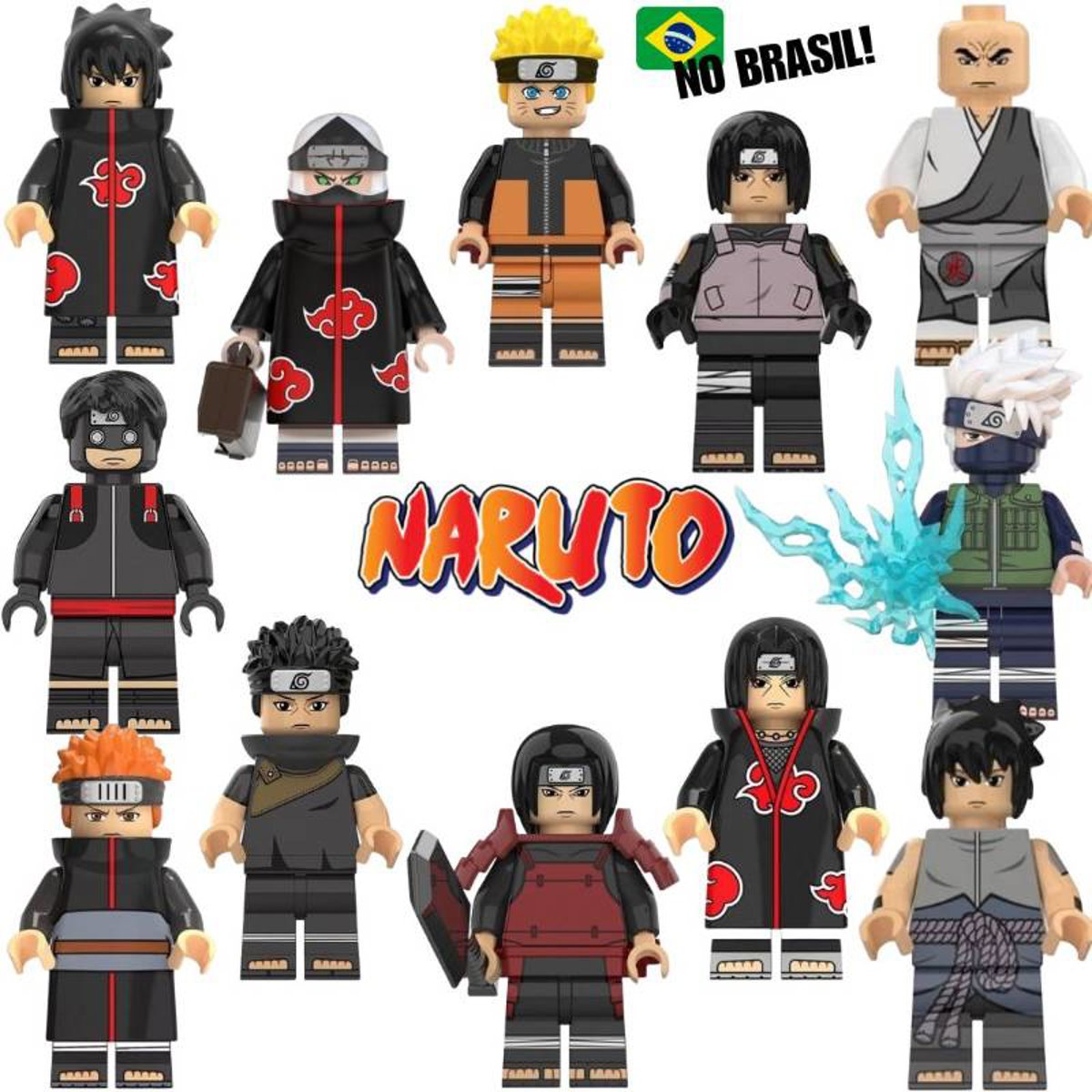 BONECOS ANIME UZUMAKI NARUTO UCHIHA SASUKE ITACHI KAKASHI HASHIRAMA SENJU YAHIKO PRESENTE COLECIONAVEL