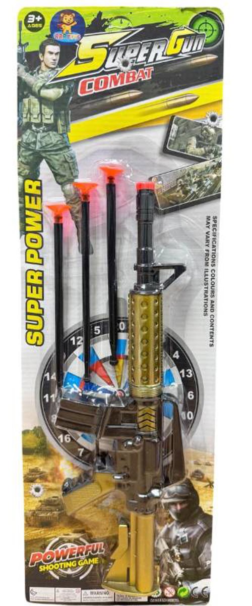 BRINQUEDO ARMA LANÇA PROJÉTEIS DE PLÁSTICO