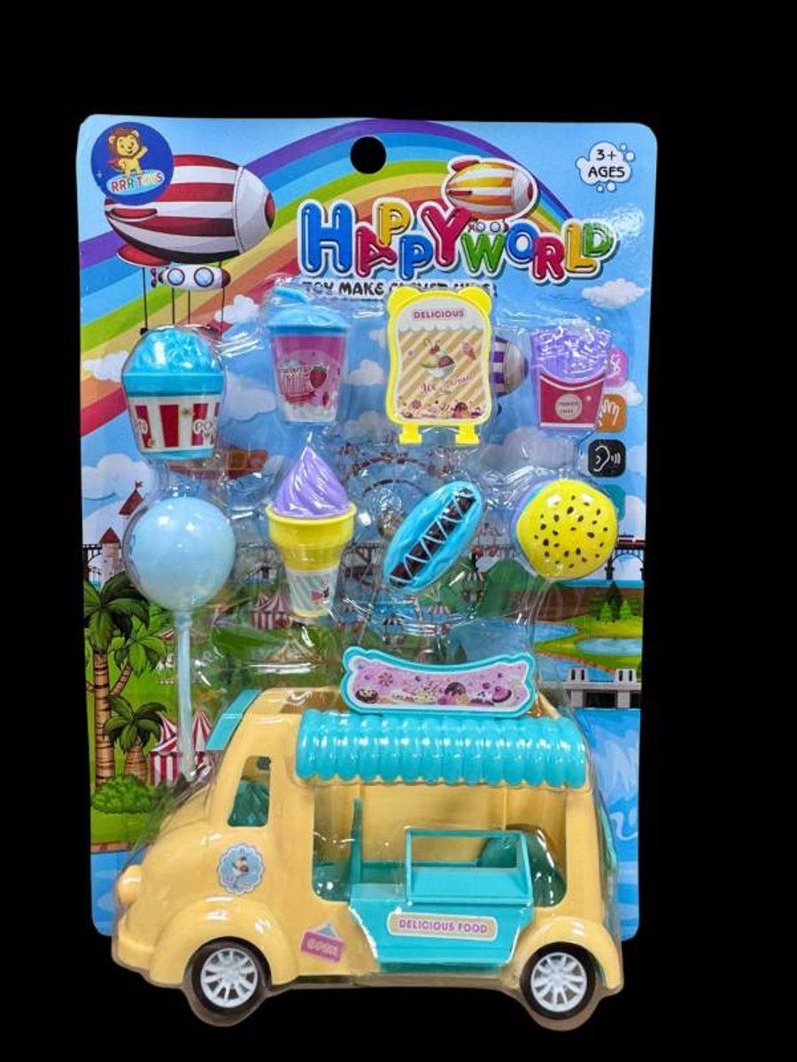 BRINQUEDO CARRO FOOD COM 09 PÇS