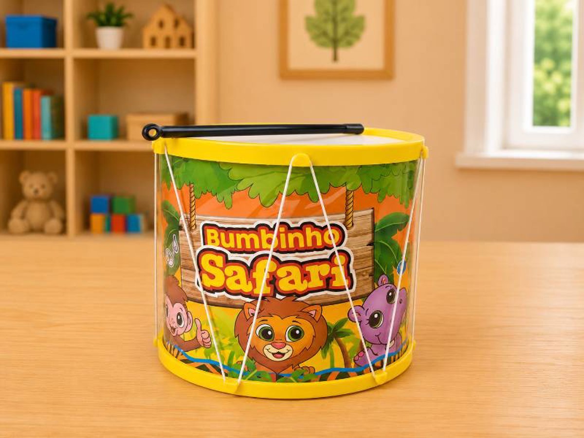 Bumbo com baqueta - brinquedo educativo