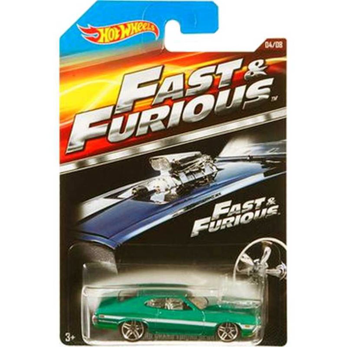 Colecionável Hot Wheels: 72 Ford Gran Torino Sport – Fast & Furious