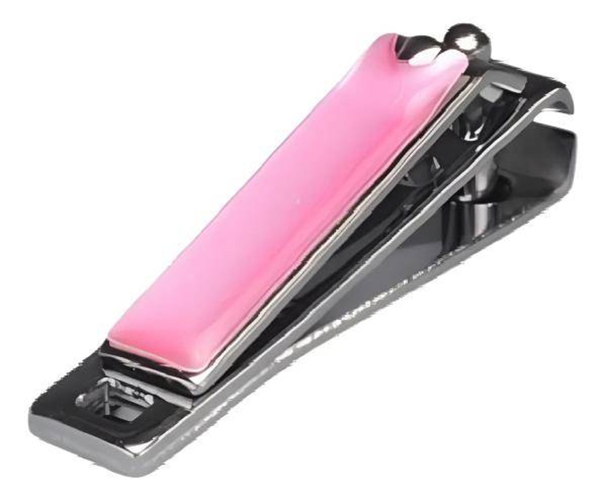 CORTADOR DE UNHAS DE METAL ROSA
