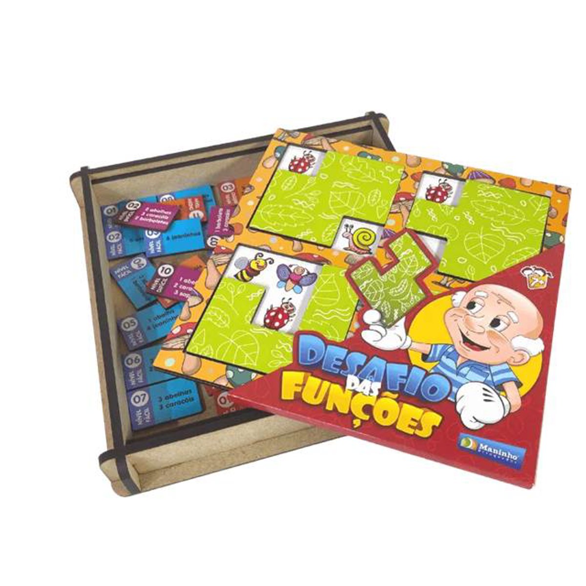 Desafio das Funções Jogo Educativo de Madeira