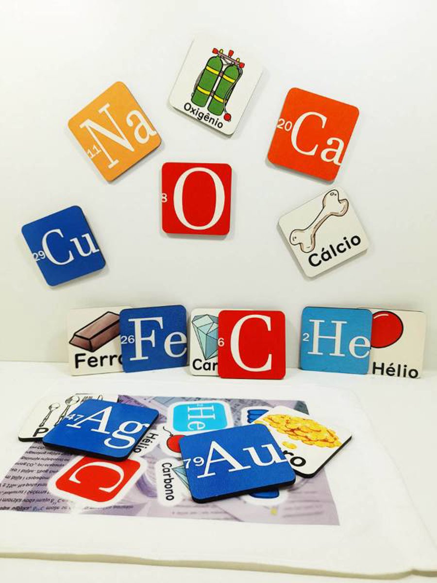 Jogo da memória Elementos químicos 10 pares