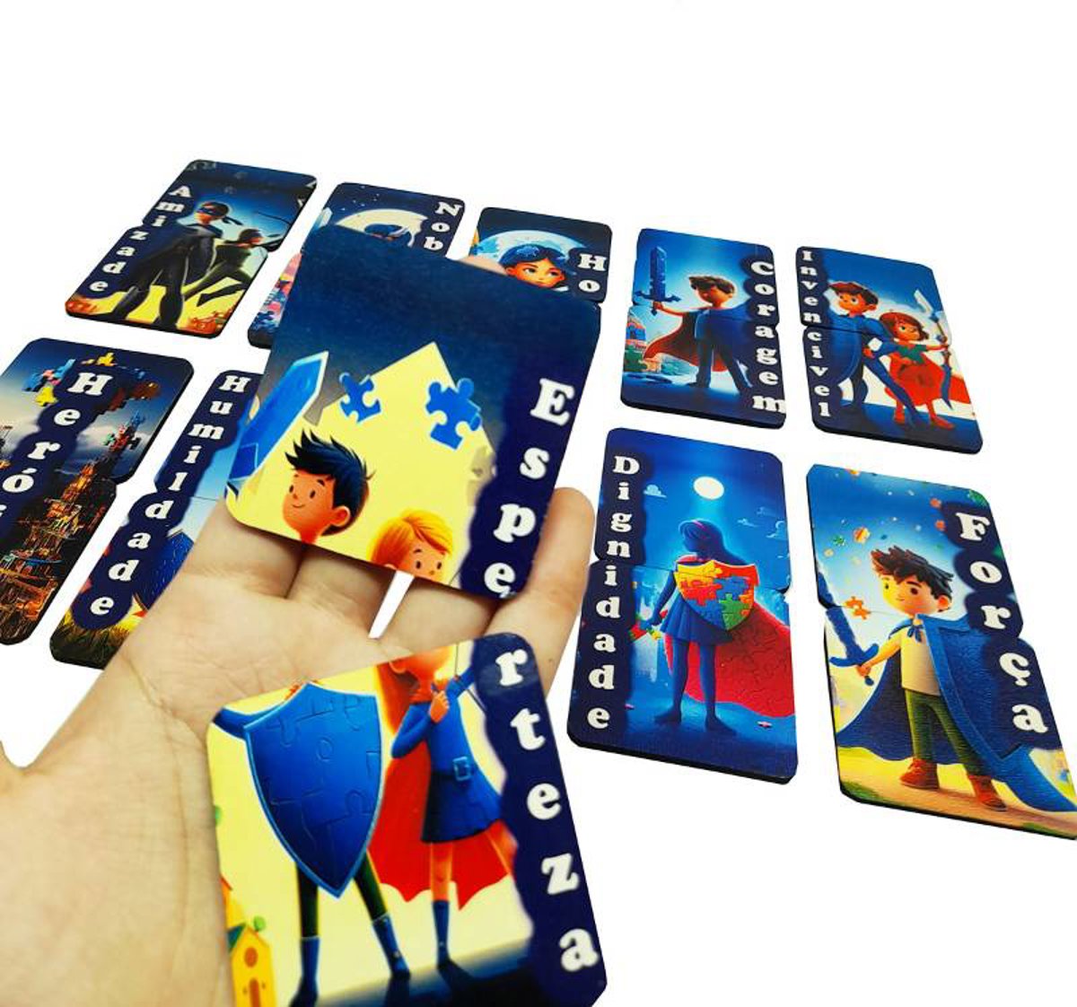Jogo da memoria herois e suas qualidades