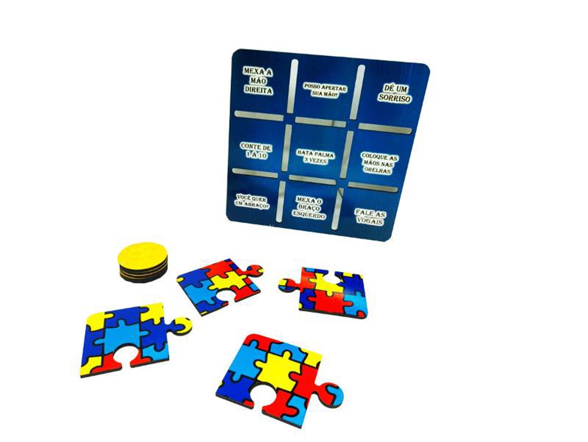 Jogo da Velha para Autistas com Ações Sensoriais