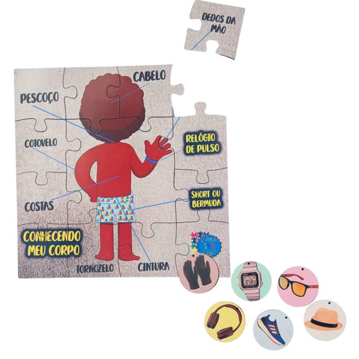 Jogo do Corpo Humano Aprendendo e Brincando para Autistas - Meninos I