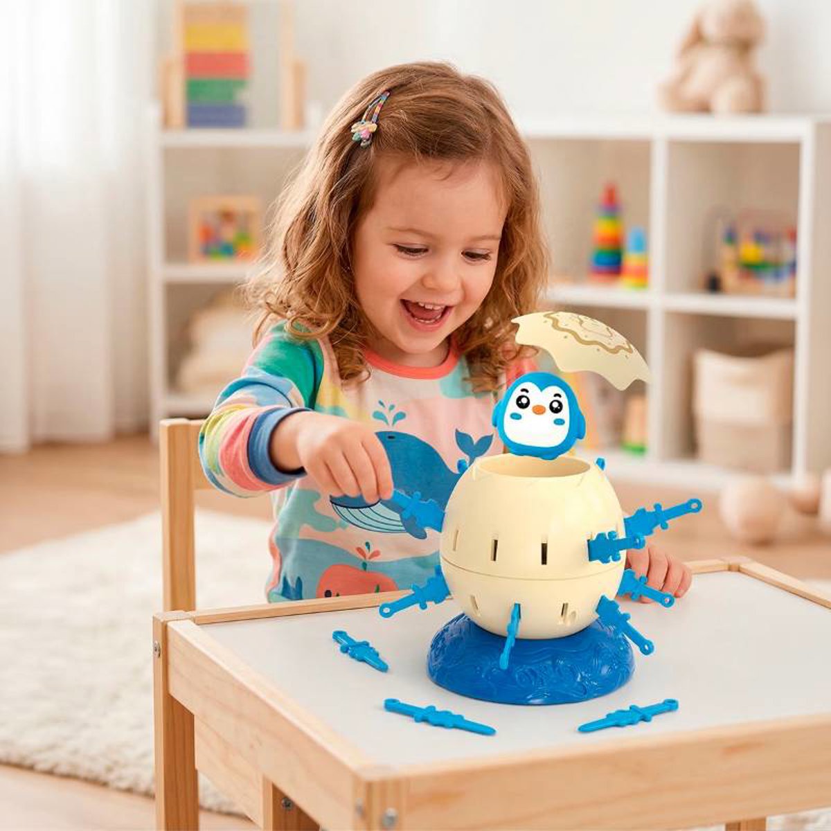 Jogo Pula Pinguim Interativo Espadas Sorte Diversão