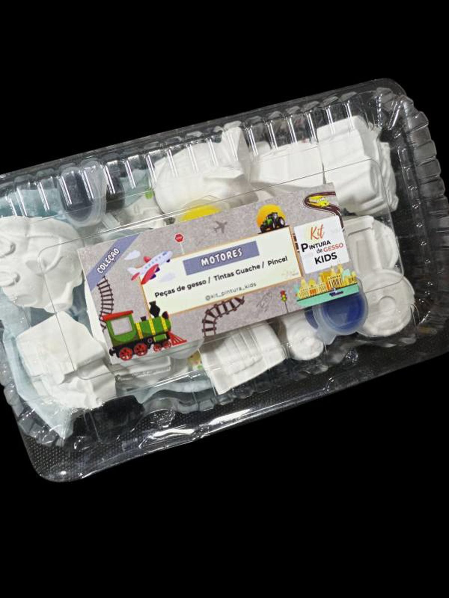 Kit Pintura de Gesso Kids MOTORES /  aniversário / diversão / lembrancinhas