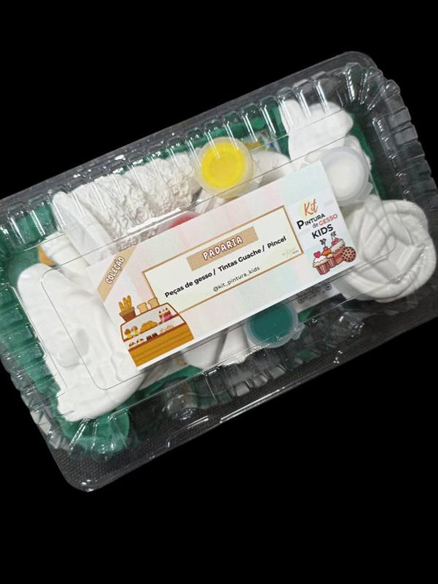 Kit Pintura de Gesso Kids PADARIA /  aniversário / diversão / lembrancinhas