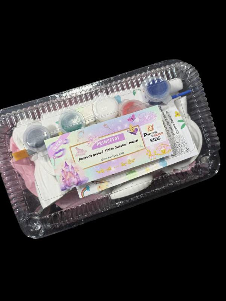 Kit Pintura de Gesso Kids PRINCESAS (BRANCA DE NEVE) /  aniversário / diversão / lembrancinhas