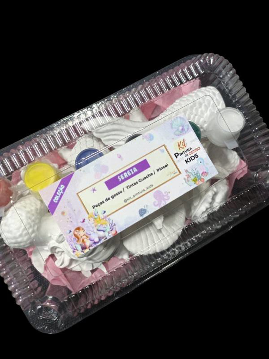 Kit Pintura de Gesso Kids SEREIA /  aniversário / diversão / lembrancinhas