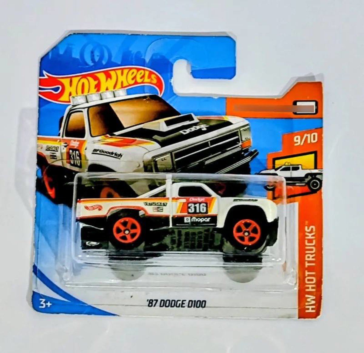Miniatura Hot Wheels '87 Dodge D100 Picape Hw Hot Trucks Novo 