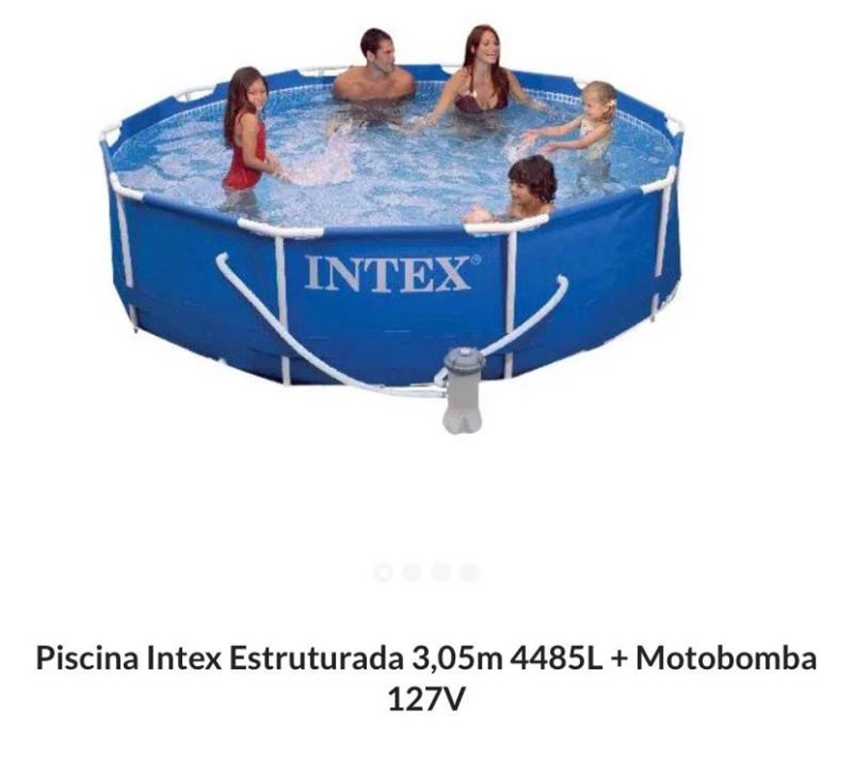 Piscina Intex 5000 Litros 3,05 M X 76 Cm (305 CM DE DIÂMETRO E 76 CM DE ALTURA)