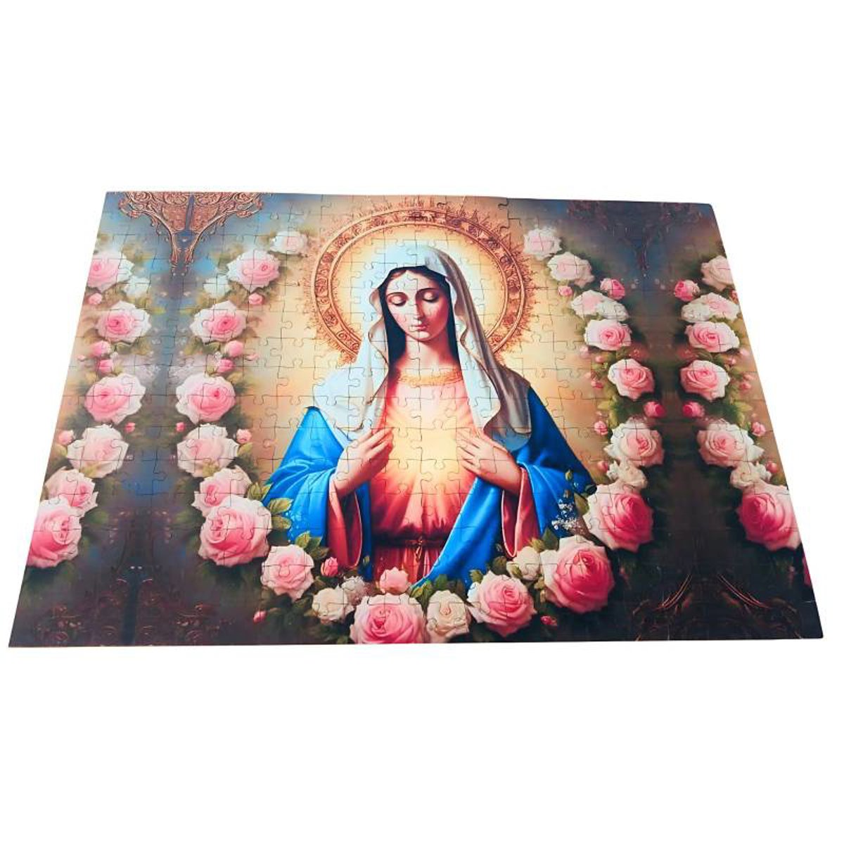 Quebra-cabeça Religiosos 300 peças Nossa Senhora das Flores 