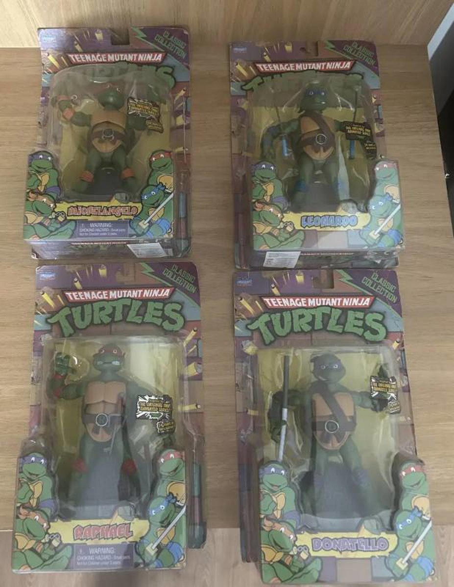 Set Completo Tartarugas Ninja Clássicas Playmates Toys 2012