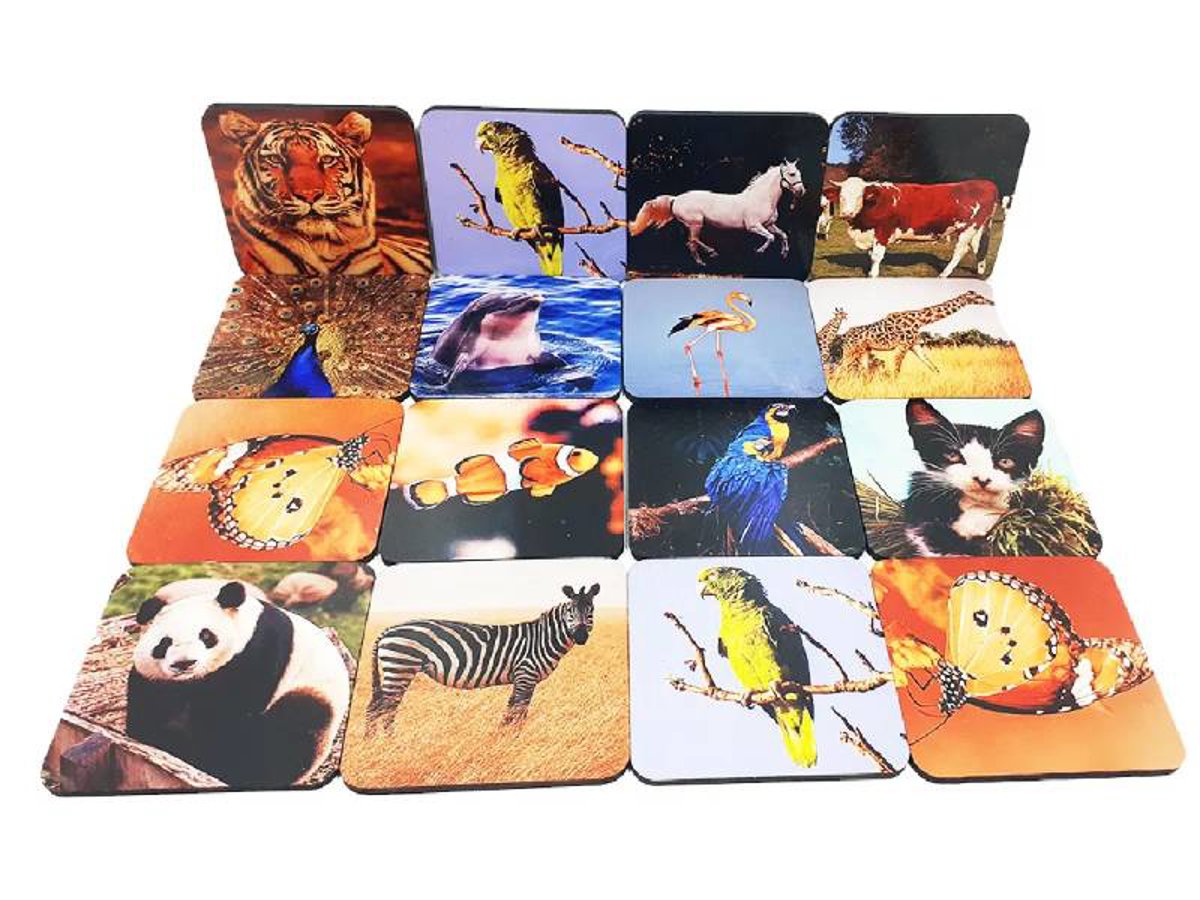 Super Jogo da Memória Animais Cognitivo para Idosos 15 pares