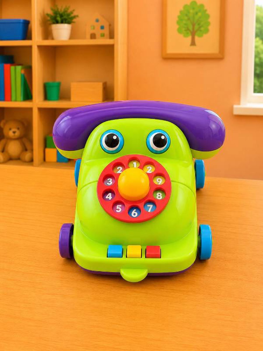 Telefone Infantil Educativo com Cofrinho e Rodinhas