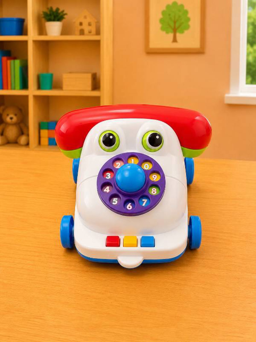 Telefone Infantil Educativo com Cofrinho e Rodinhas