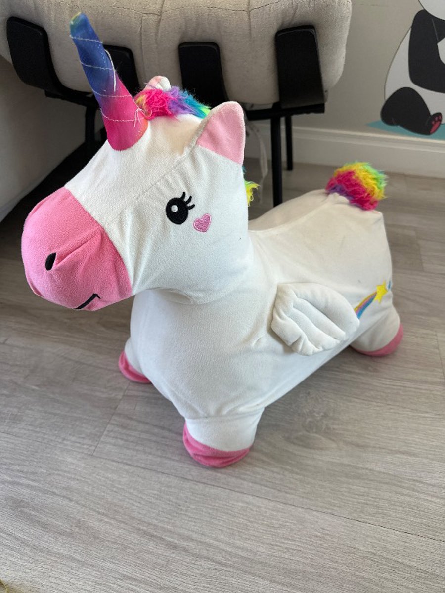 Unicórneo pula pula inflável 